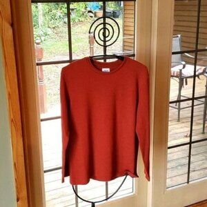 Zara Burndt Orange Fall Colored Crew Neck‎ Sz. S LS Sweater